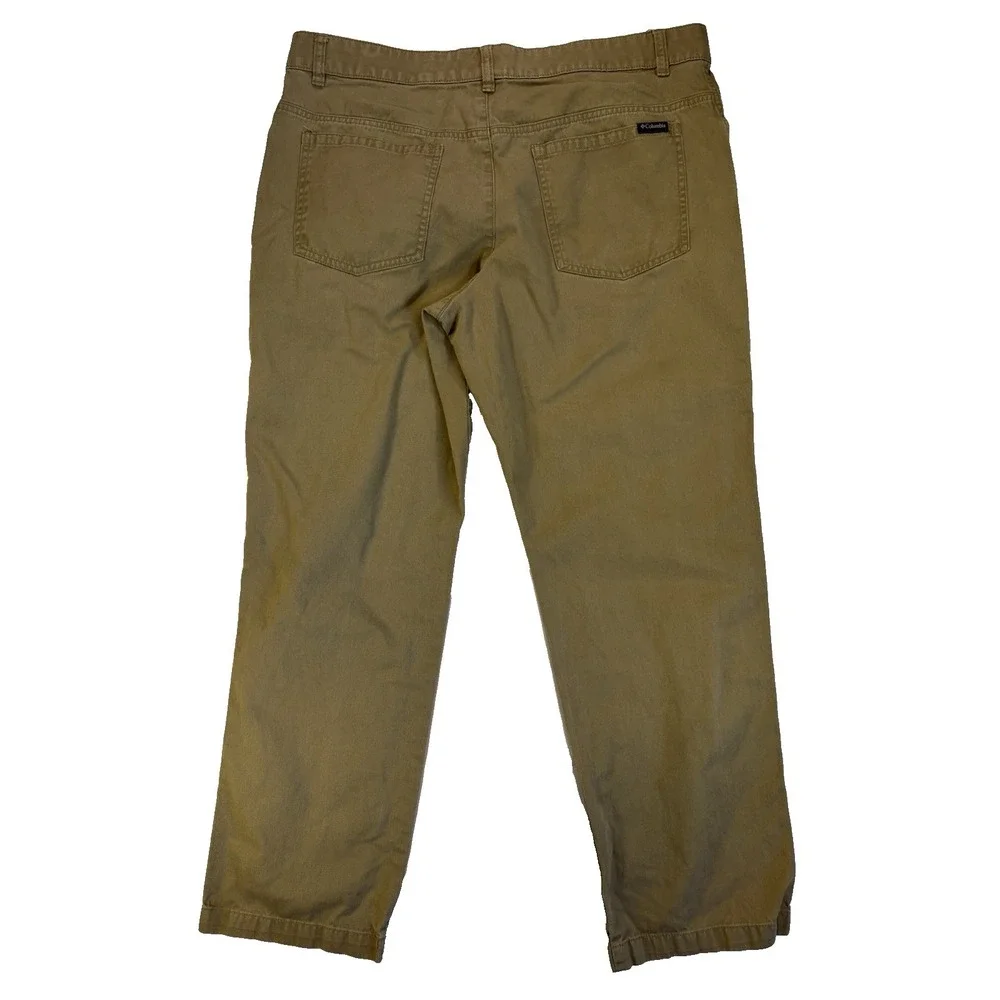 Columbia Men's 38X32 Casual Brown Chino Everyday Essential Pants Outdoors Preppy